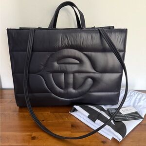 Telfar Large Puff Shopper Black